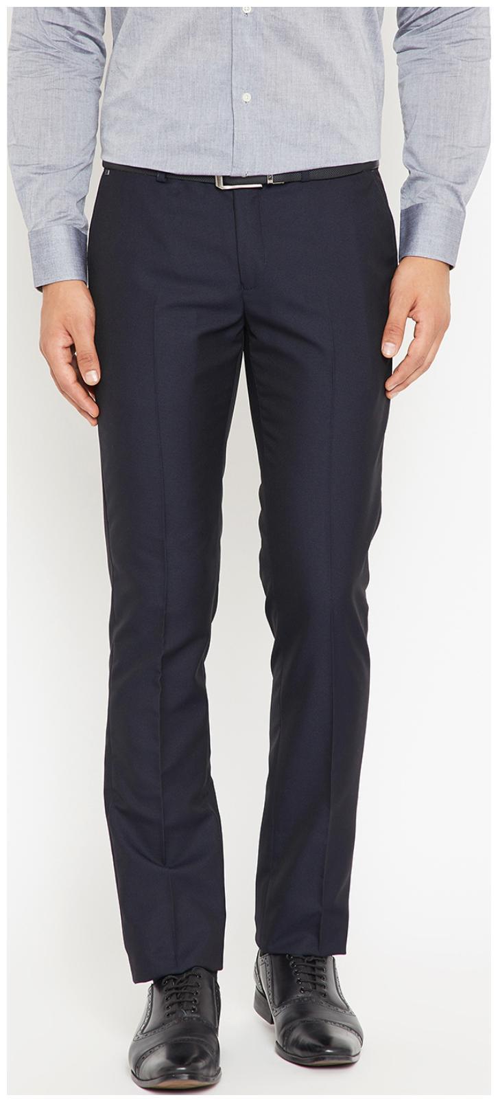

CLASSIO Men Solid Regular Fit Formal Trouser - Blue
