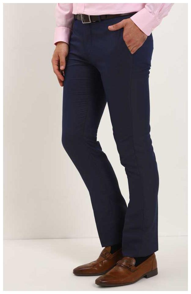 

CLASSIO Men Solid Slim Fit Formal Trouser - Blue