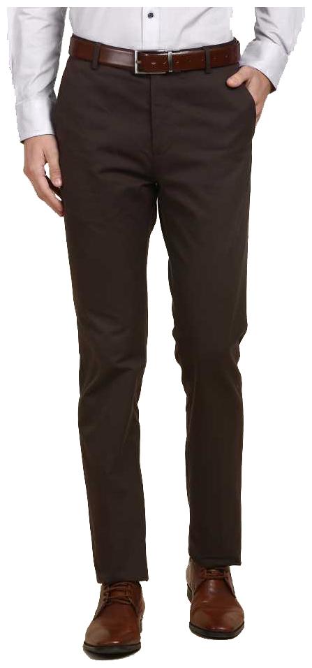 

CLASSIO FASHION Men Solid Slim Fit Formal Trouser - Brown