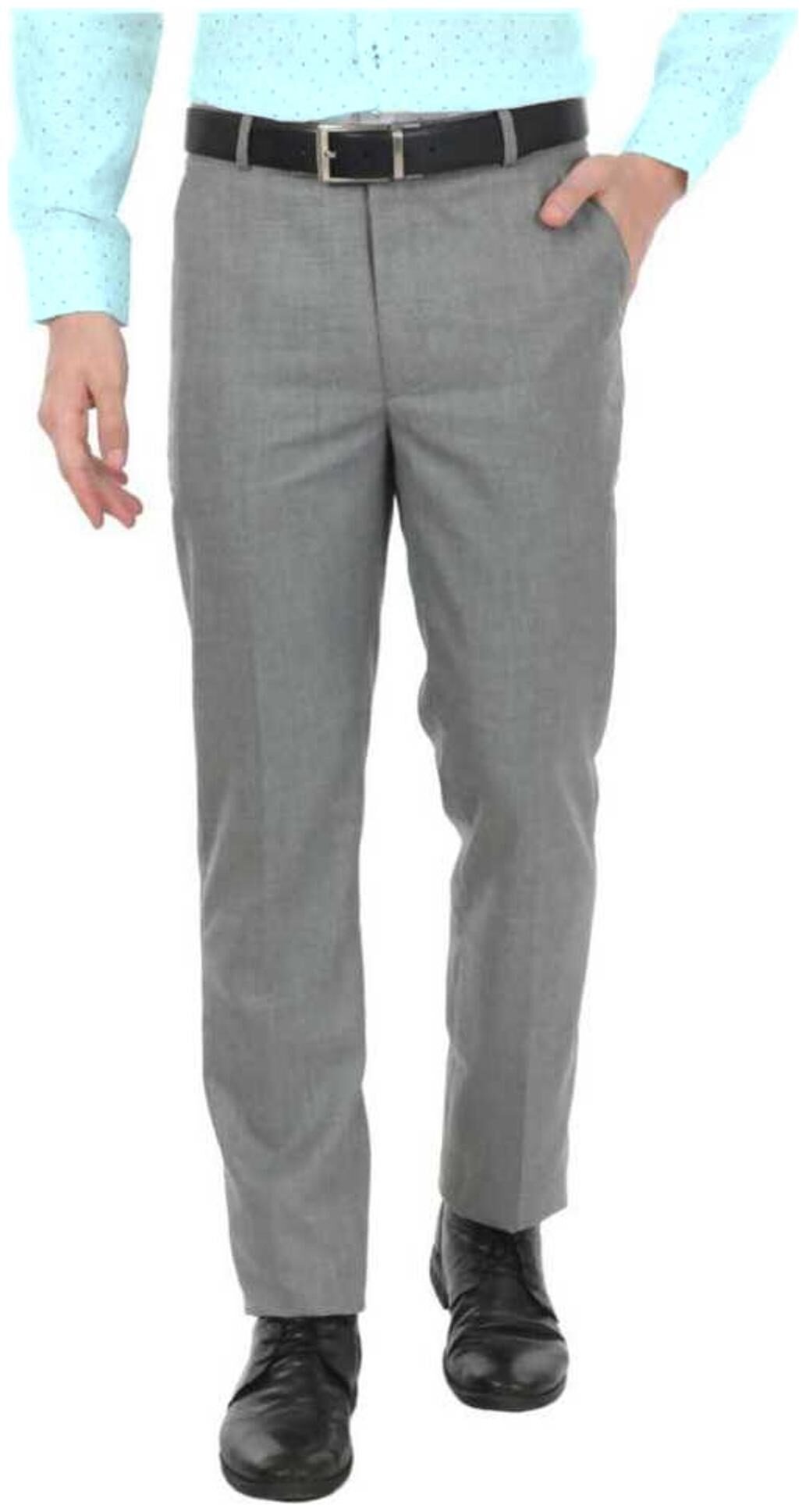 

CLASSIO FASHION Men Solid Slim Fit Formal Trouser - Grey