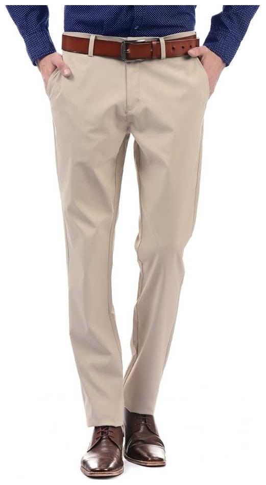

CLASSIO FASHION Men Solid Slim Fit Formal Trouser - Beige