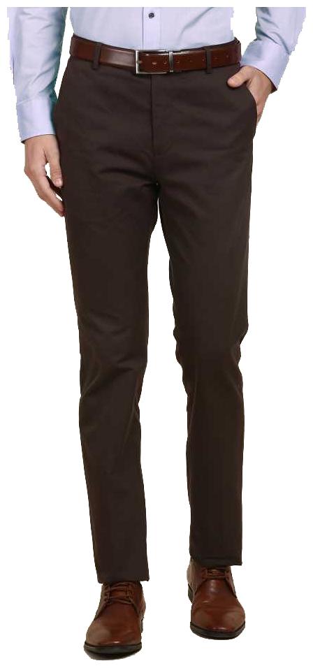 

CLASSIO FASHION Men Solid Slim Fit Formal Trouser - Brown