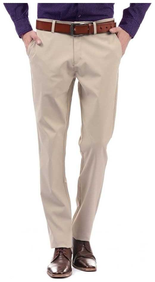 

CLASSIO FASHION Men Solid Slim Fit Formal Trouser - Beige