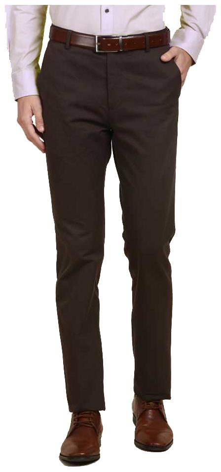 

CLASSIO FASHION Men Solid Slim Fit Formal Trouser - Brown