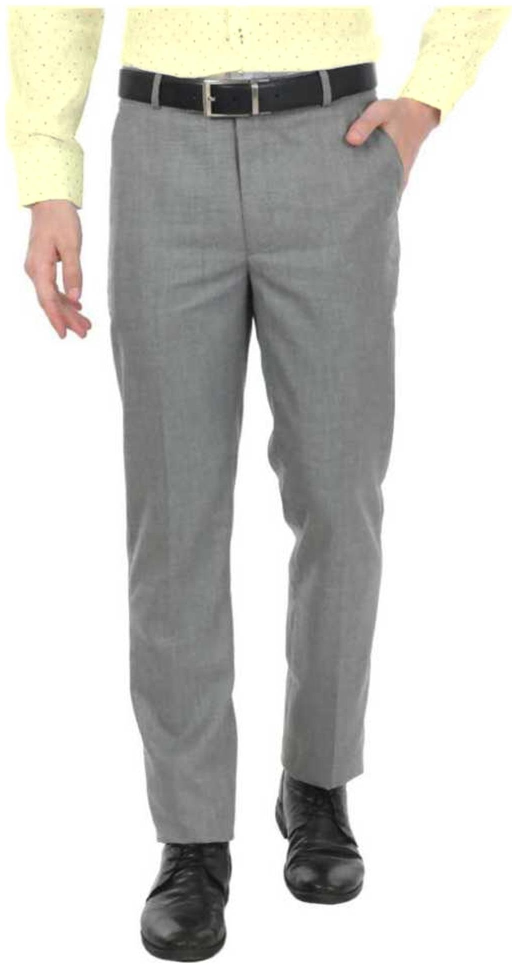 

CLASSIO FASHION Men Solid Slim Fit Formal Trouser - Grey