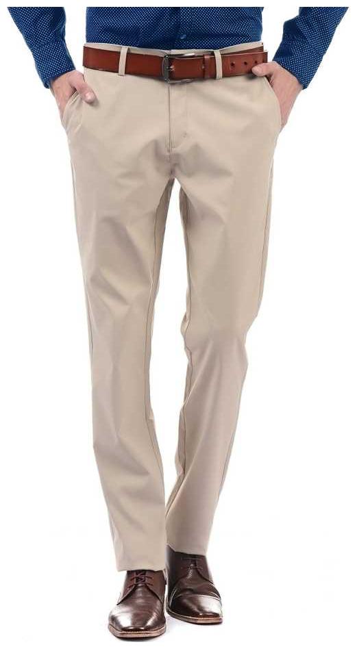 

CLASSIO FASHION Men Solid Slim Fit Formal Trouser - Beige