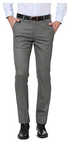 

CLASSIO Men Solid Slim Fit Formal Trouser - Grey