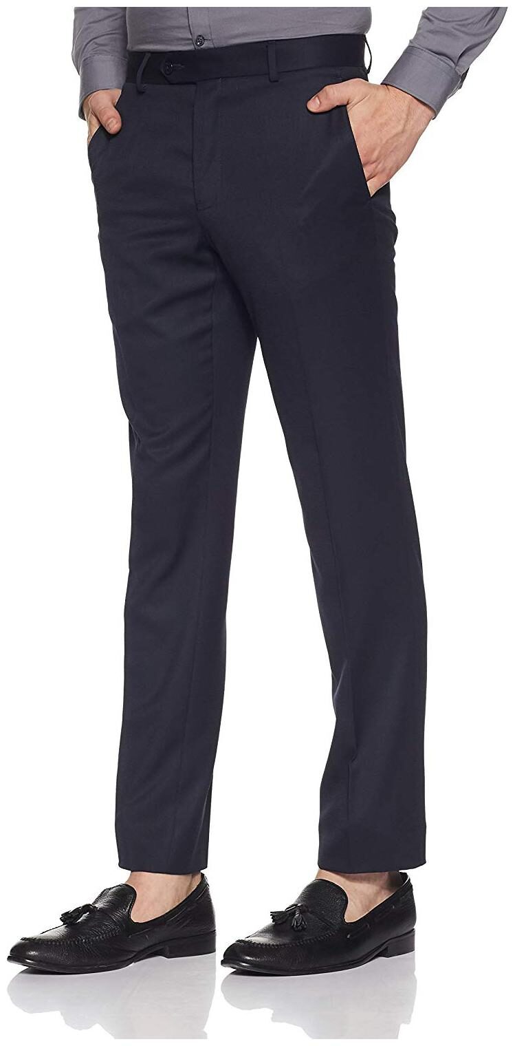 

CLASSIO Men Solid Slim Fit Formal Trouser - Blue
