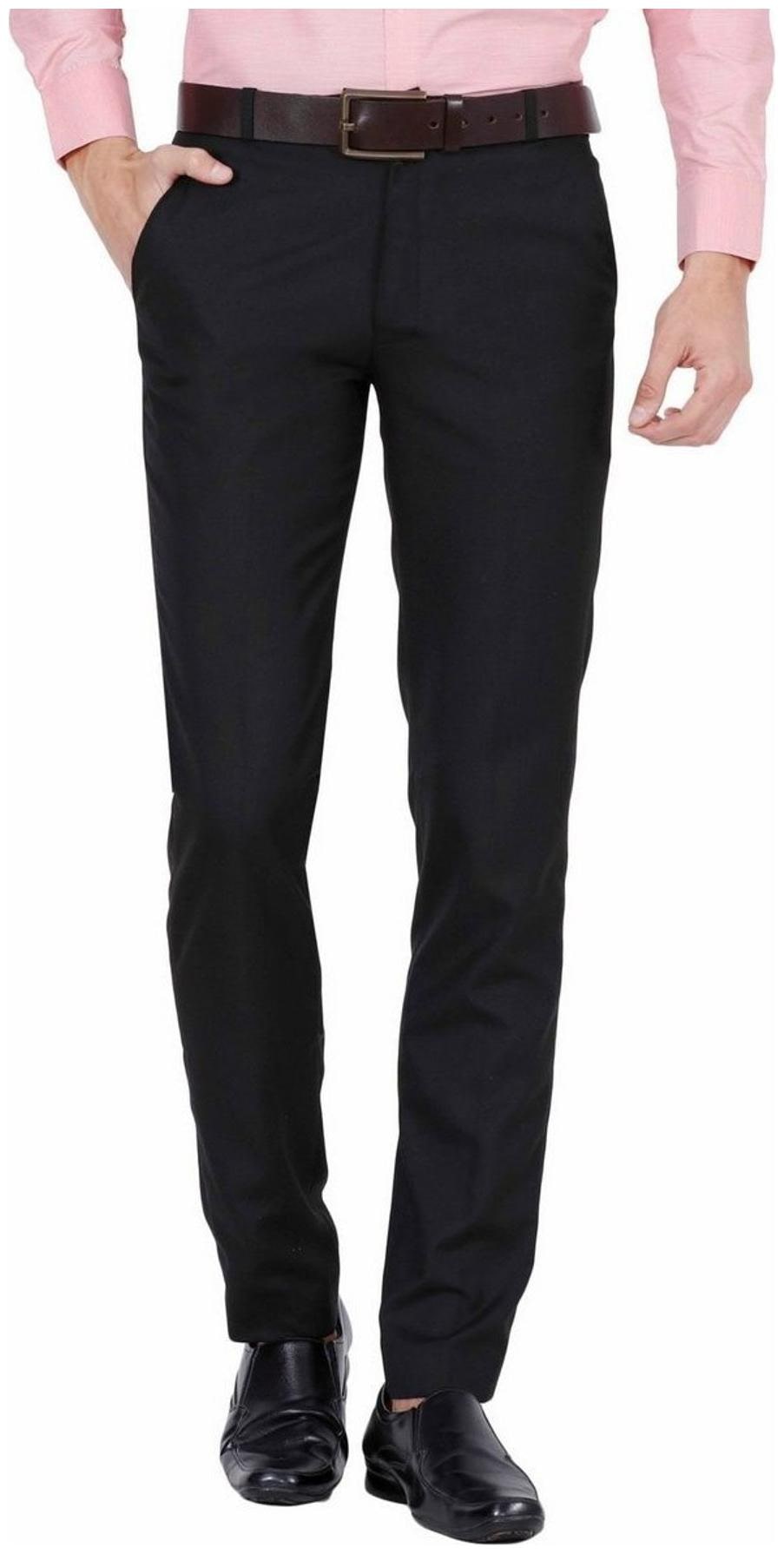 

CLASSIO Men Solid Slim Fit Formal Trouser - Black