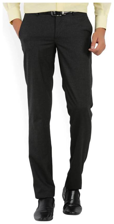 

CLASSIO Men Solid Slim Fit Formal Trouser - Black