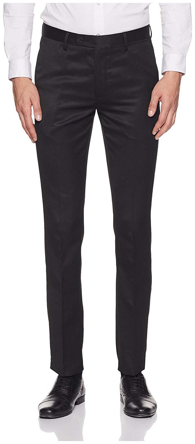 

CLASSIO Men Solid Slim Fit Formal Trouser - Black