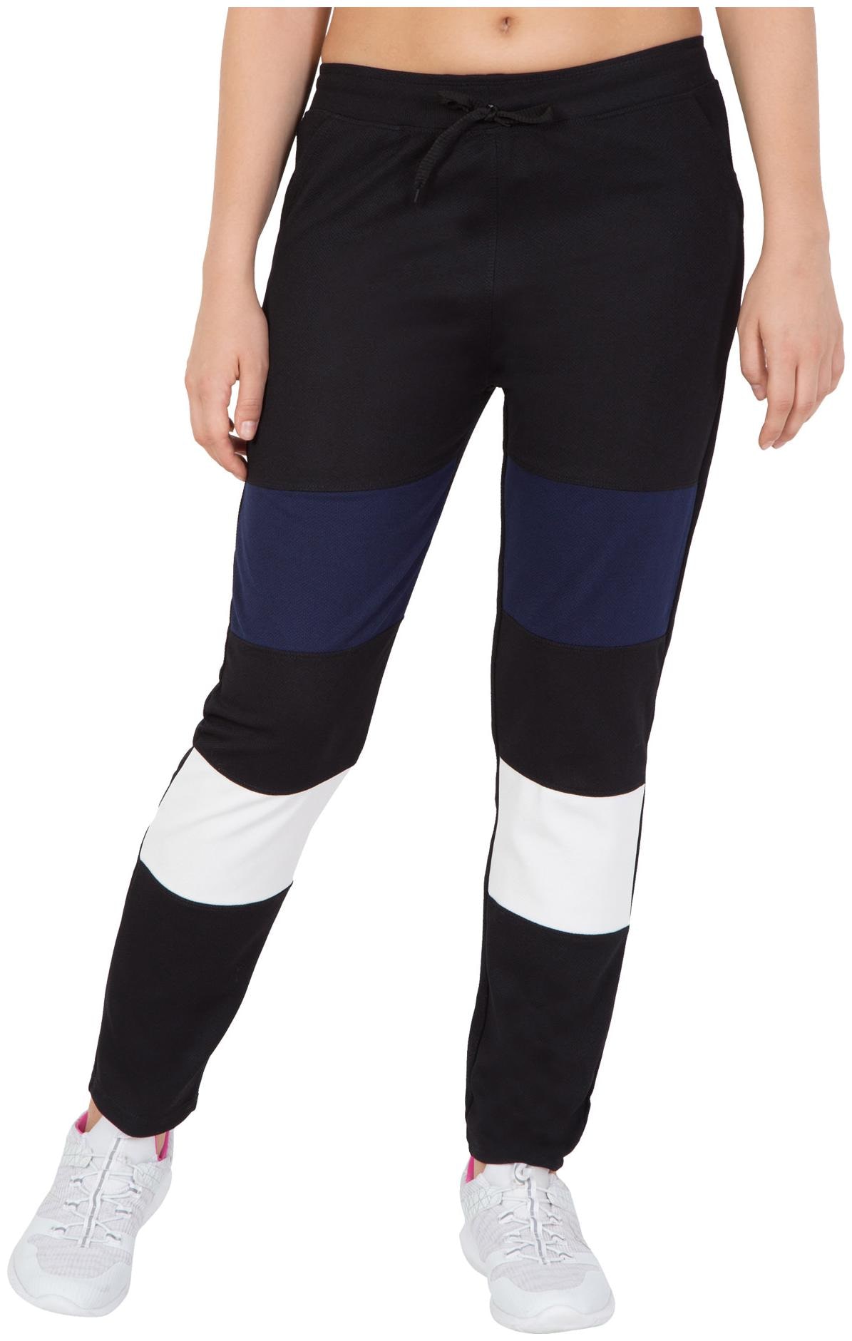 

Cliths Women Slim fit Cotton Self design Track pants - Black