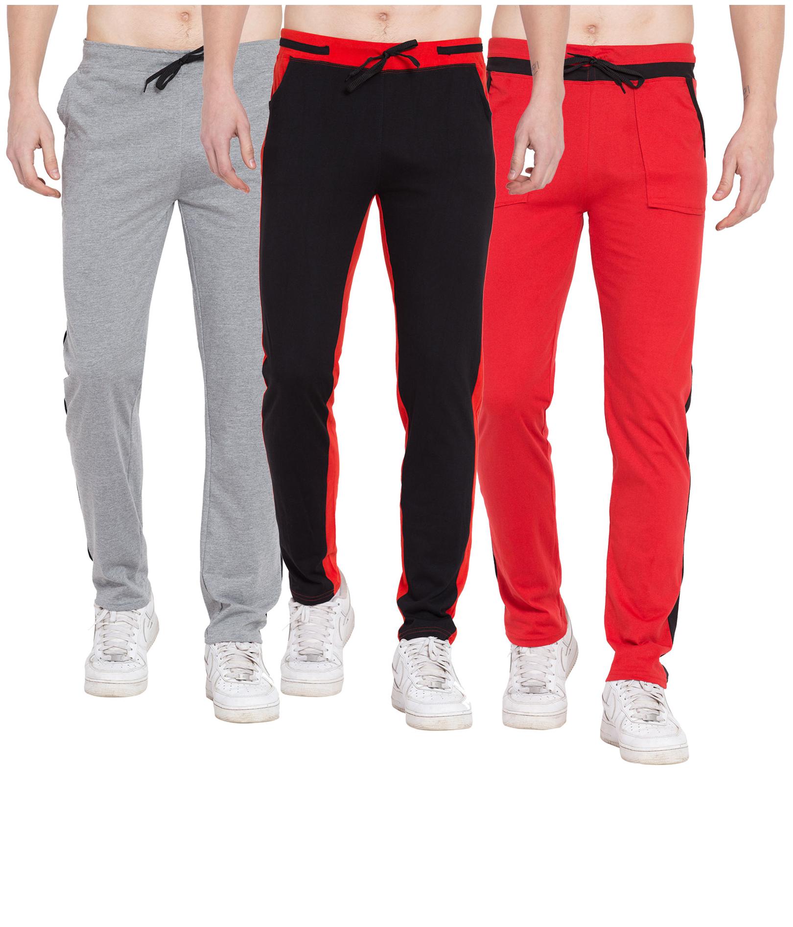 

Cliths Men Multi Solid Slim fit Track pants