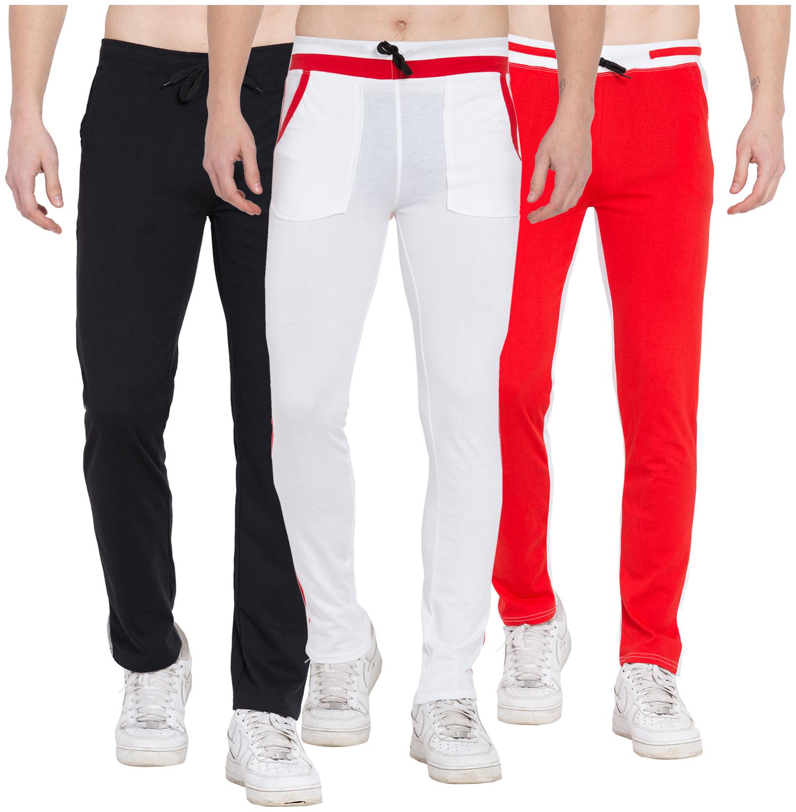 

Cliths Men Multi Solid Slim fit Track pants