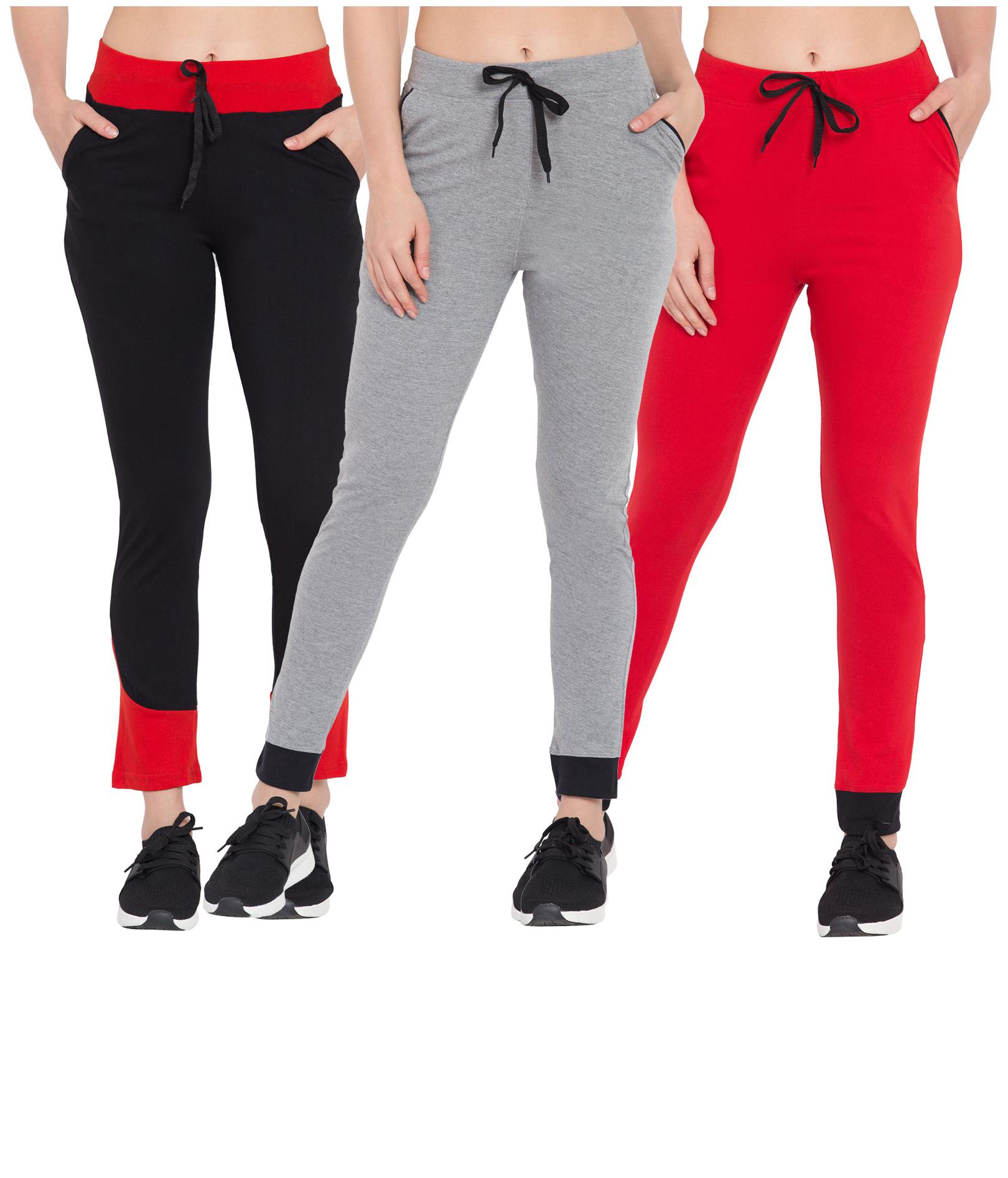 

Cliths Women Slim fit Cotton Solid Track pants - Multi