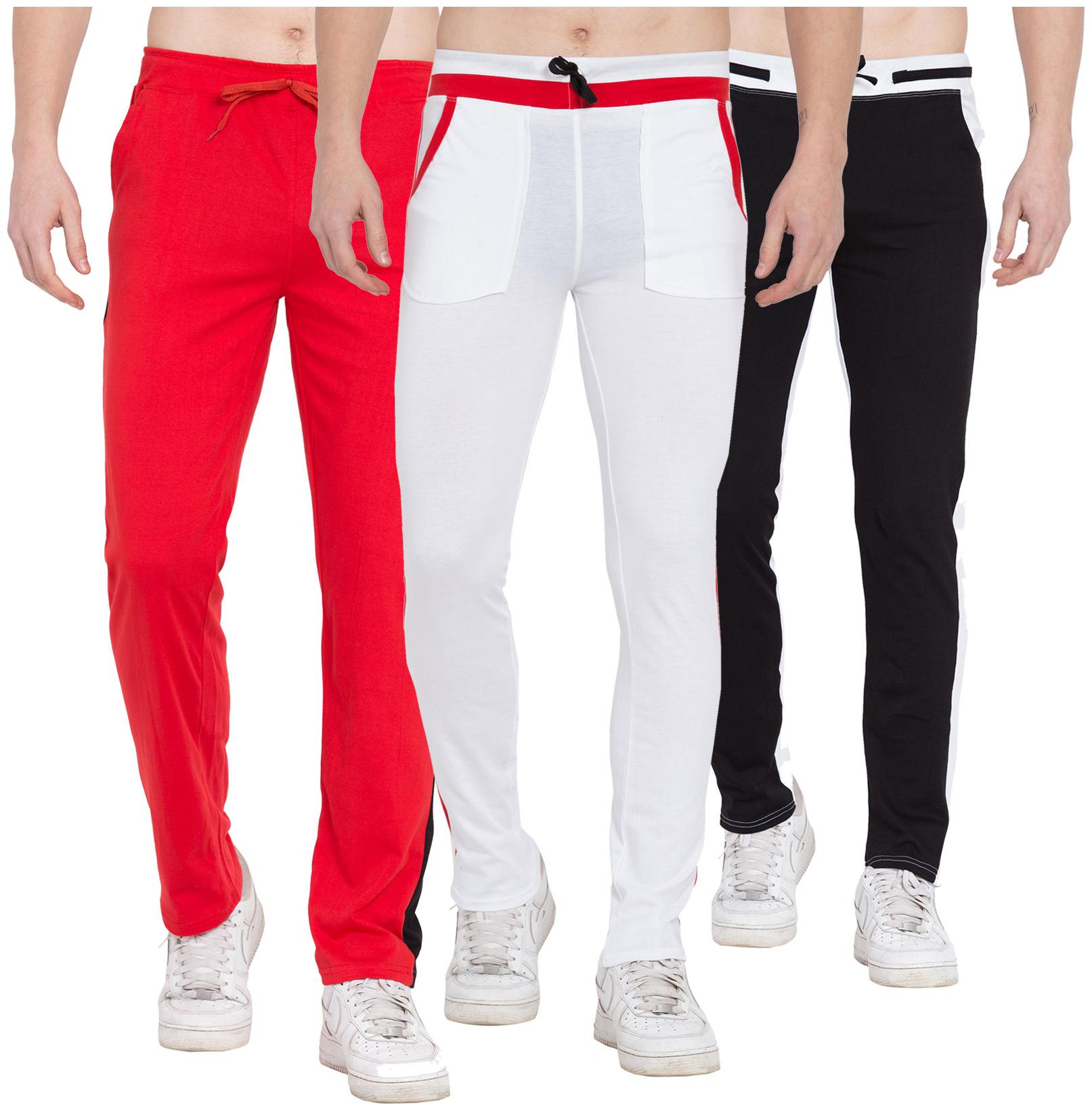 

Cliths Men Multi Solid Slim fit Track pants