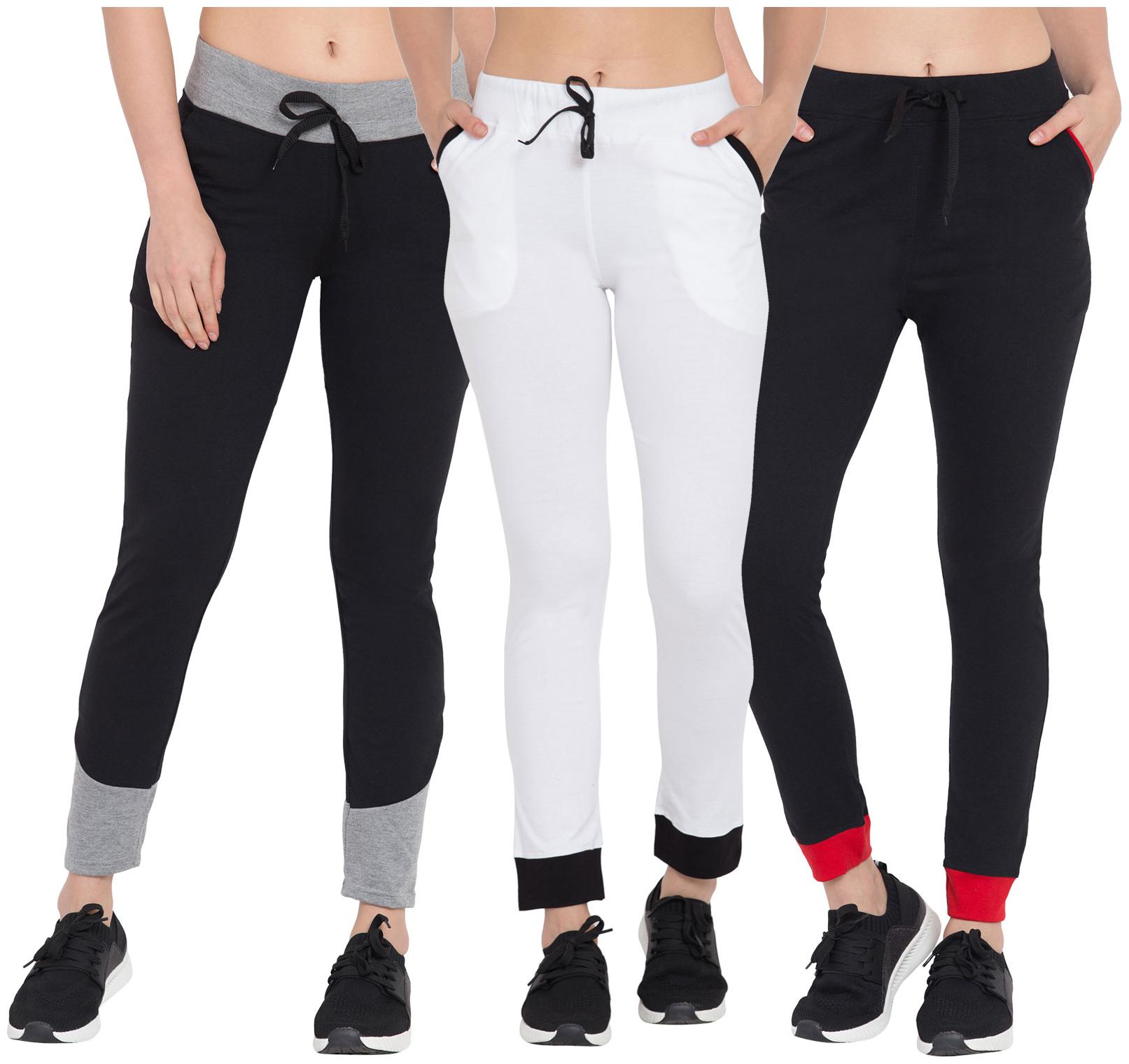 

Cliths Women Slim fit Cotton Solid Track pants - Multi