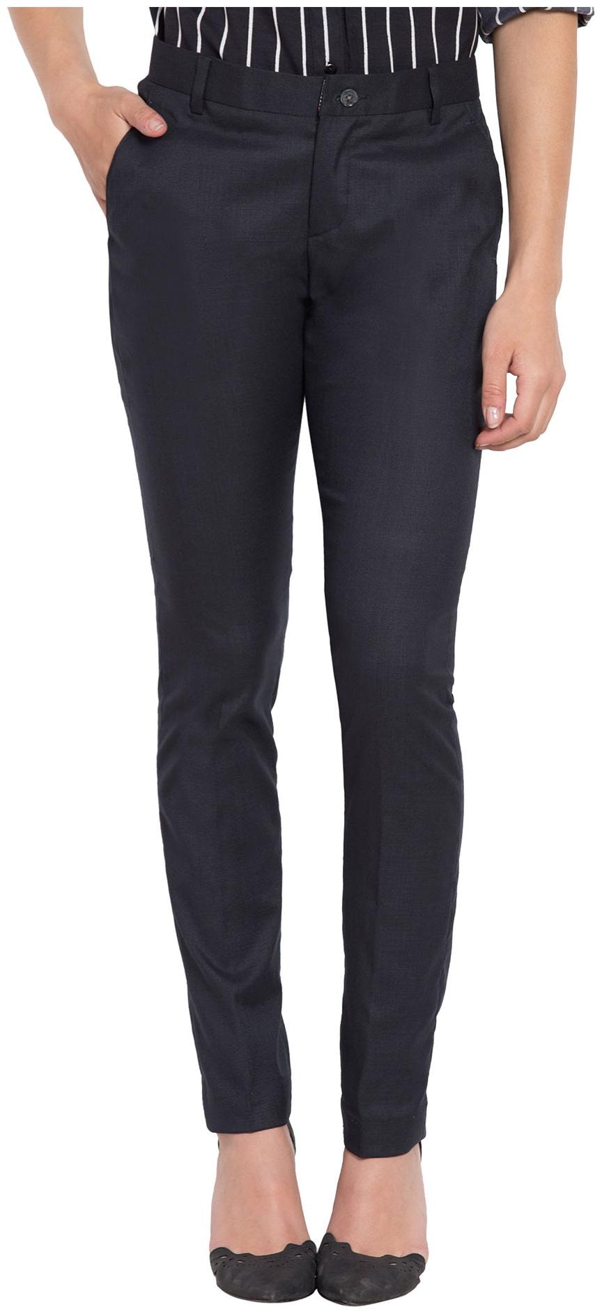 

Cliths Women Blue Slim fit Regular pants
