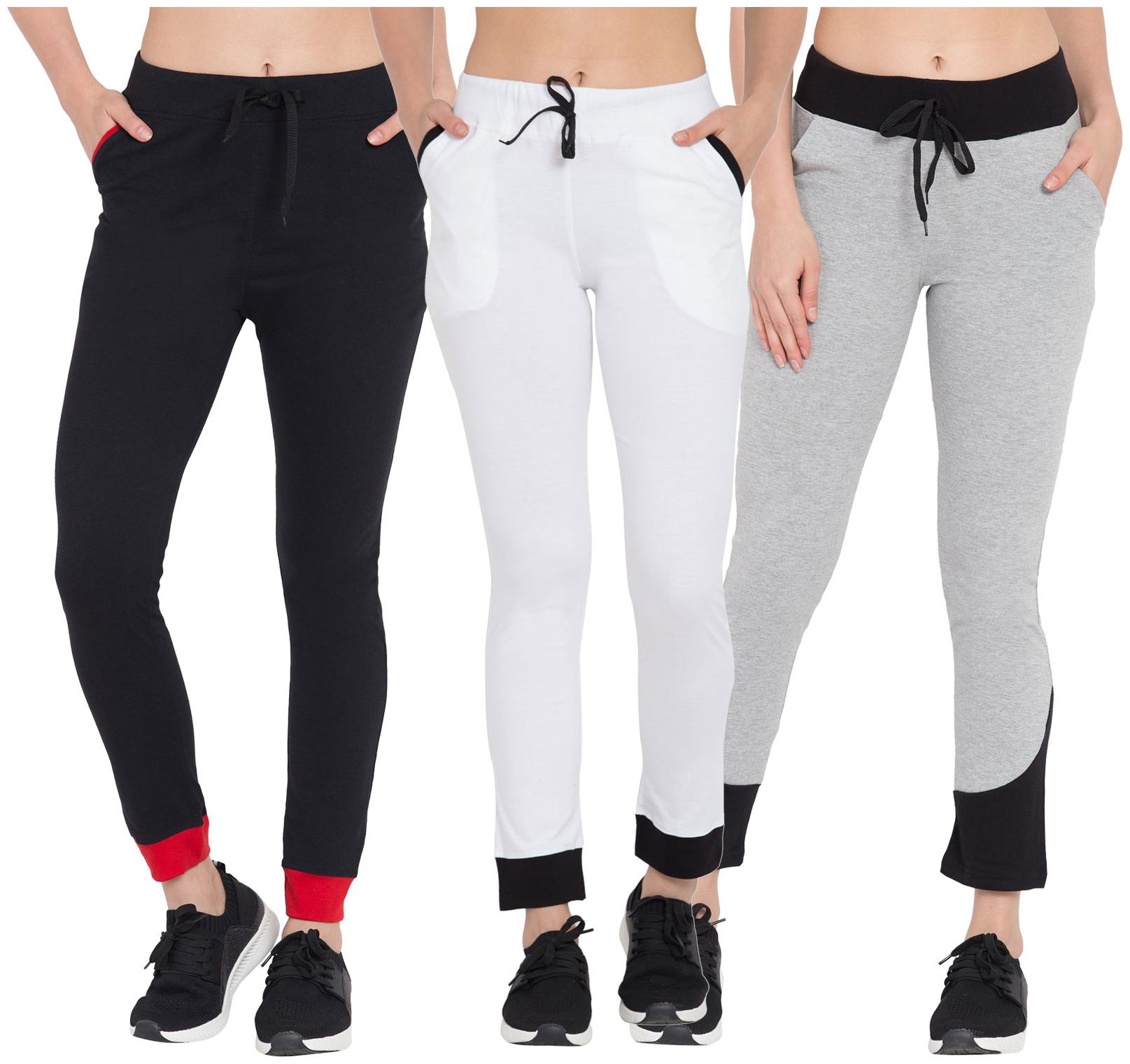 

Cliths Women Slim fit Cotton Solid Track pants - Multi