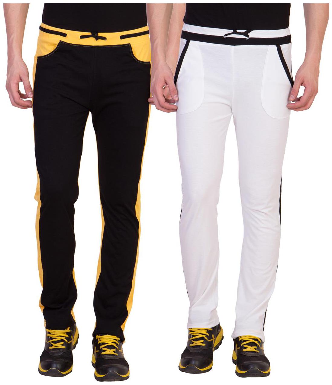 

Cliths Men s Cotton Track Pants- Pack of 2