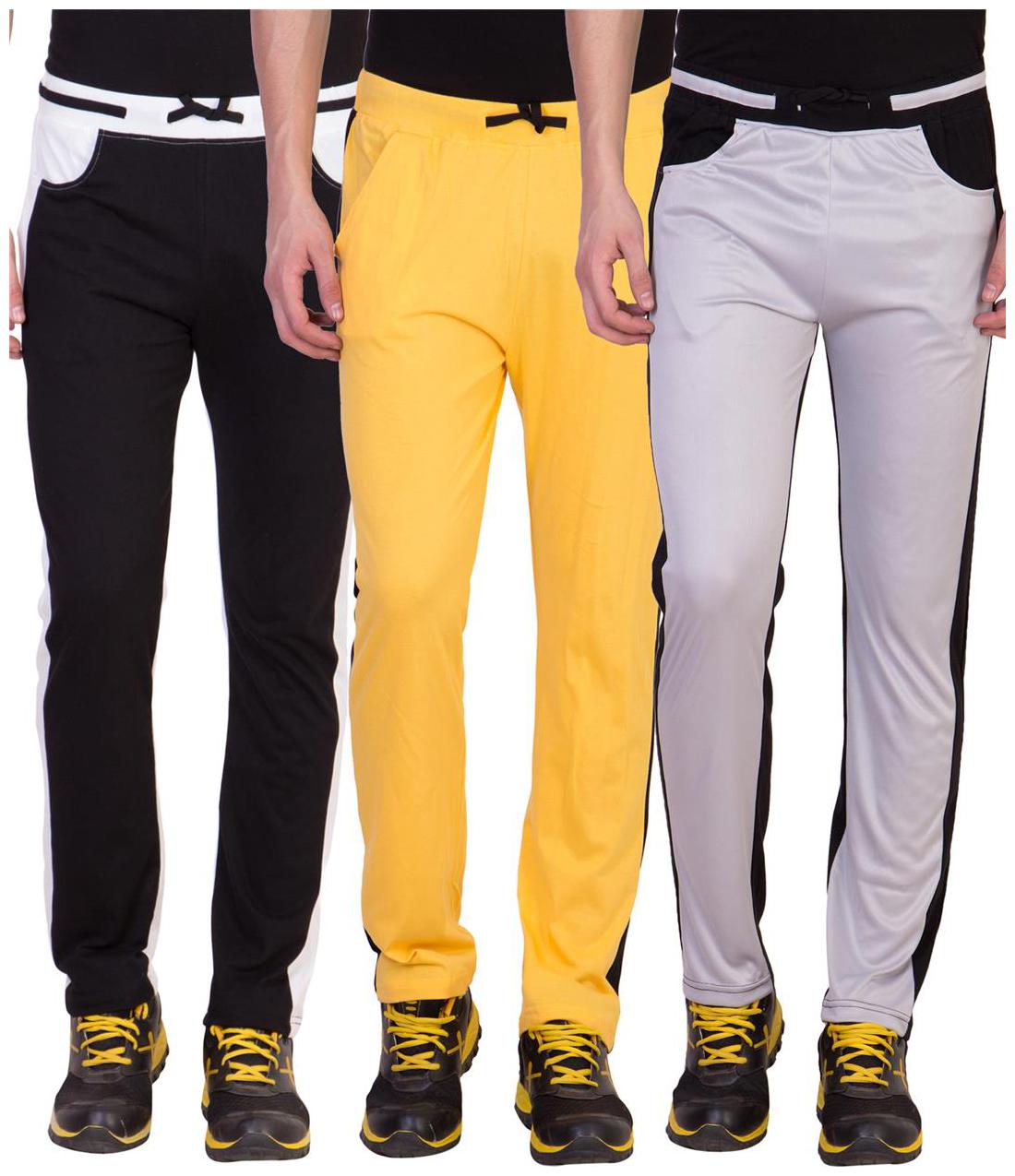 

Cliths Men s Cotton Track Pants- Pack of 3
