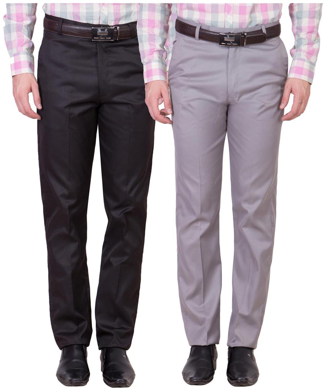 

Cliths Men Solid Slim Fit Formal Trouser - Brown