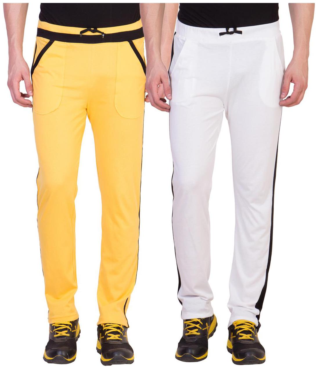 

Cliths Men s Cotton Track Pants- Pack of 2