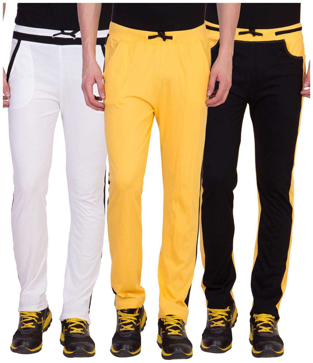 

Cliths Men s Cotton Track Pants- Pack of 3
