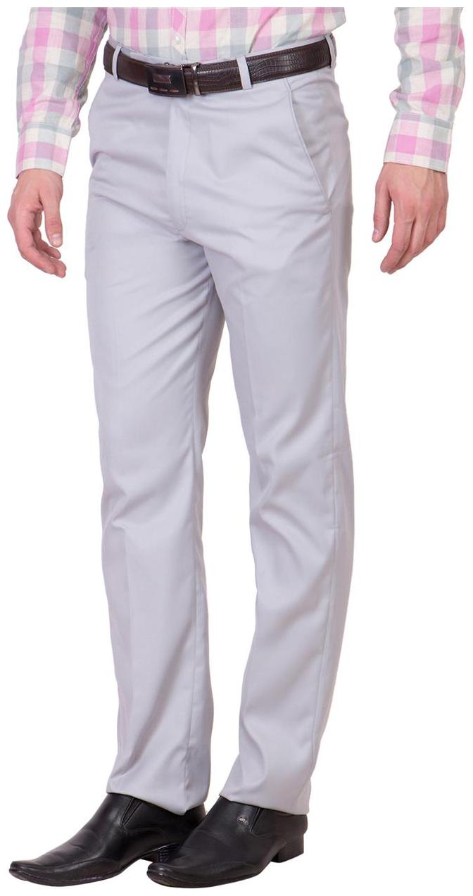 

Cliths Men Solid Slim Fit Formal Trouser - Brown