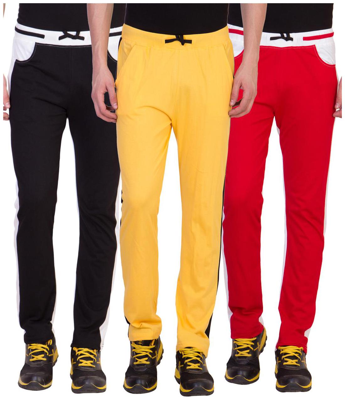 

Cliths Men s Cotton Track Pants- Pack of 3
