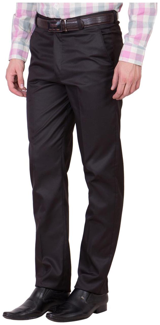 

Cliths Men Solid Slim Fit Formal Trouser - Brown