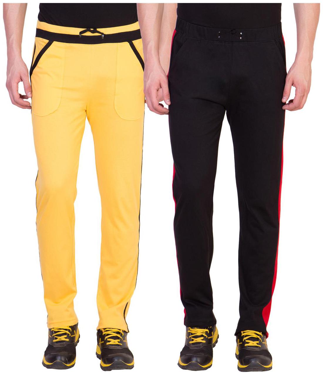 

Cliths Men s Cotton Track Pants- Pack of 2