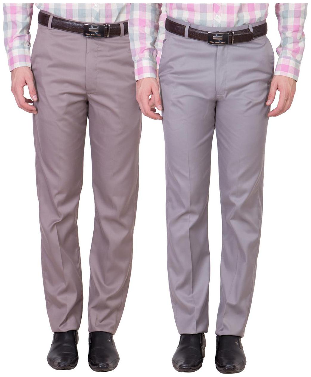 

Cliths Men Solid Slim Fit Formal Trouser - Brown