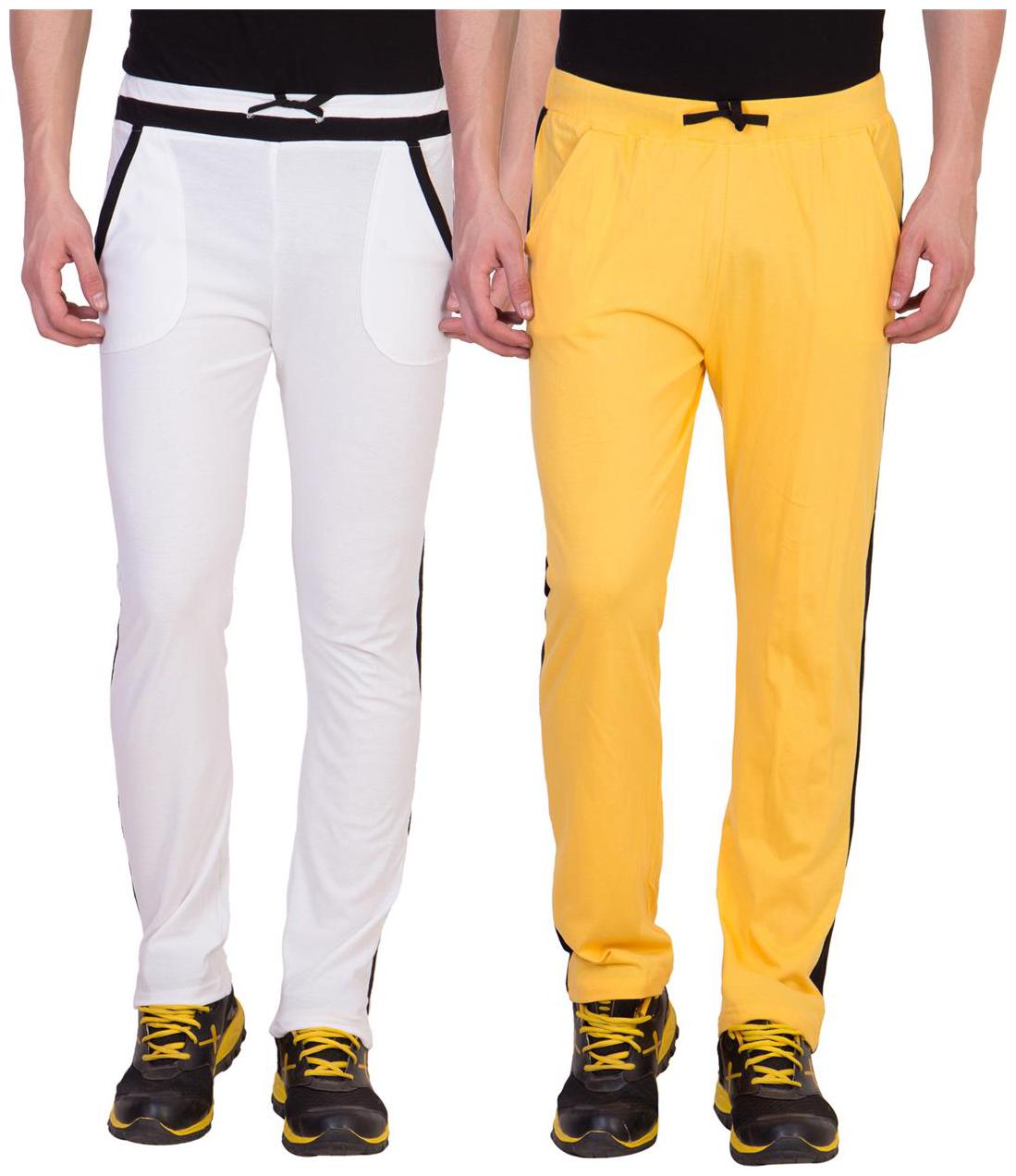

Cliths Men s Cotton Track Pants- Pack of 2