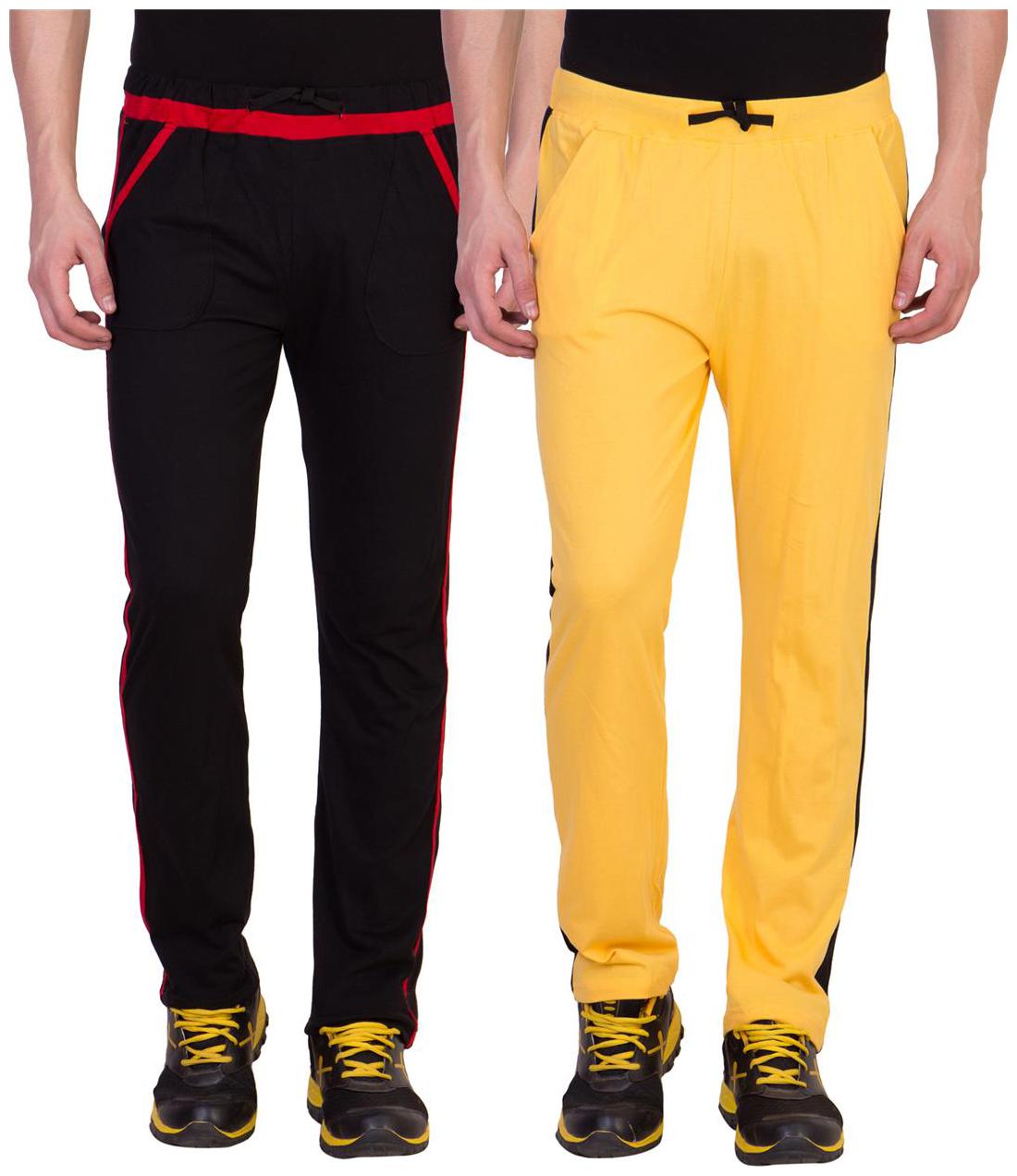 

Cliths Men s Cotton Track Pants- Pack of 2