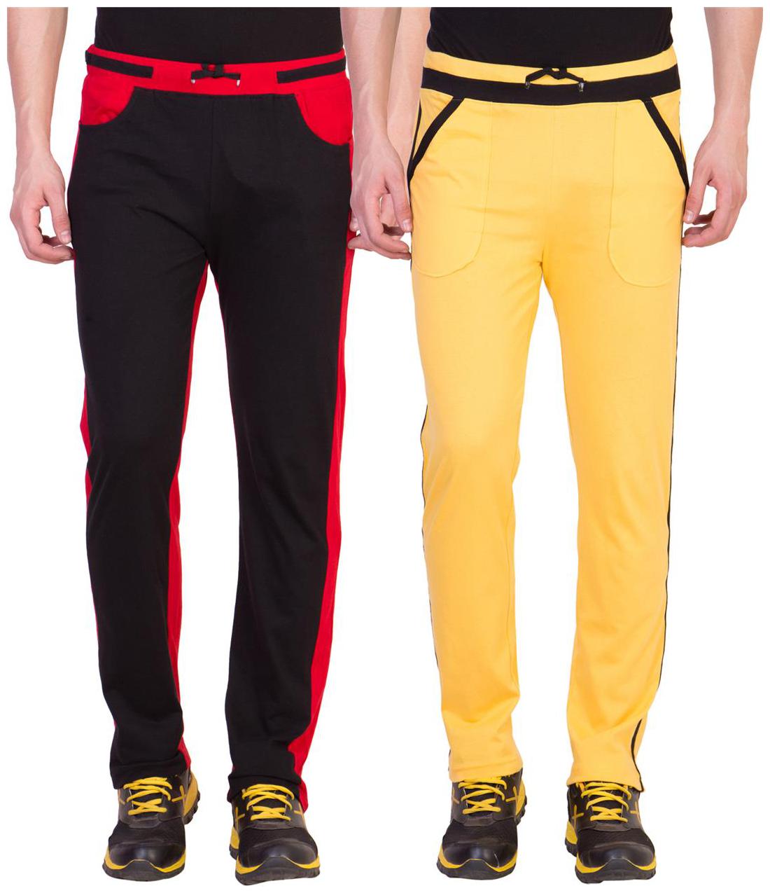 

Cliths Men s Cotton Track Pants- Pack of 2