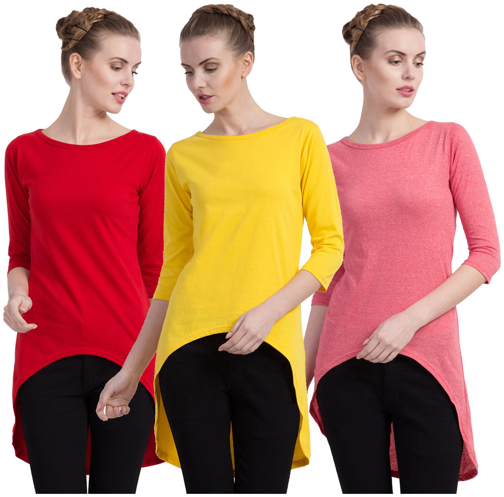 

Cliths Women Solid Regular tunic - Multi
