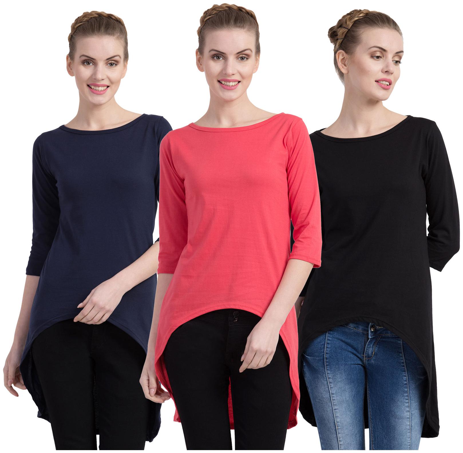 

Cliths Women Solid Regular tunic - Multi