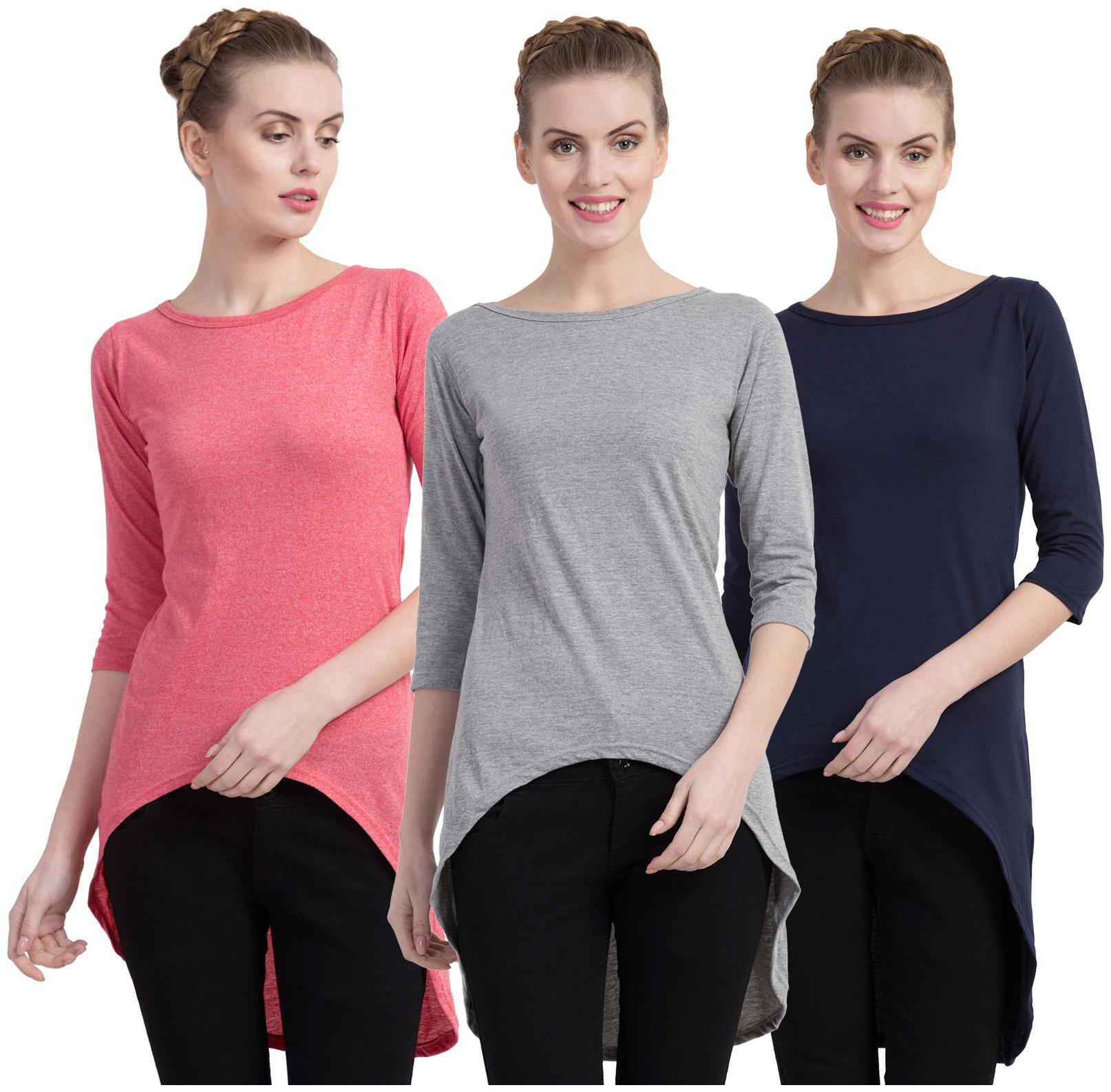 

Cliths Women Solid Regular tunic - Multi