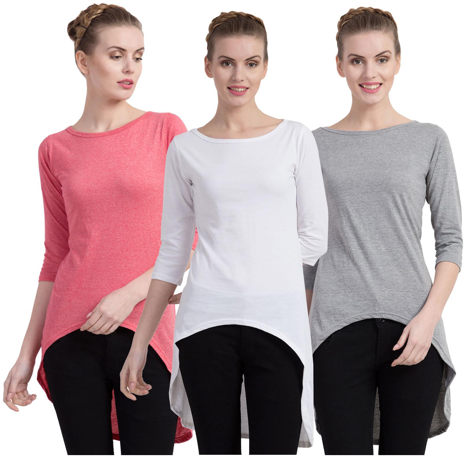 

Cliths Women Solid Regular tunic - Multi
