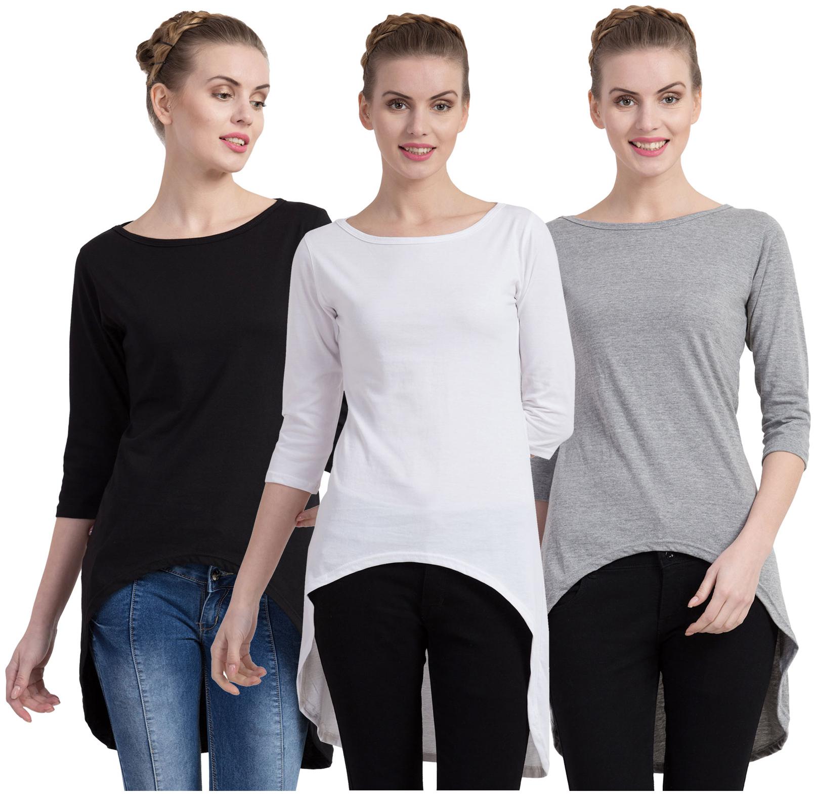 

Cliths Women Solid Regular tunic - Multi