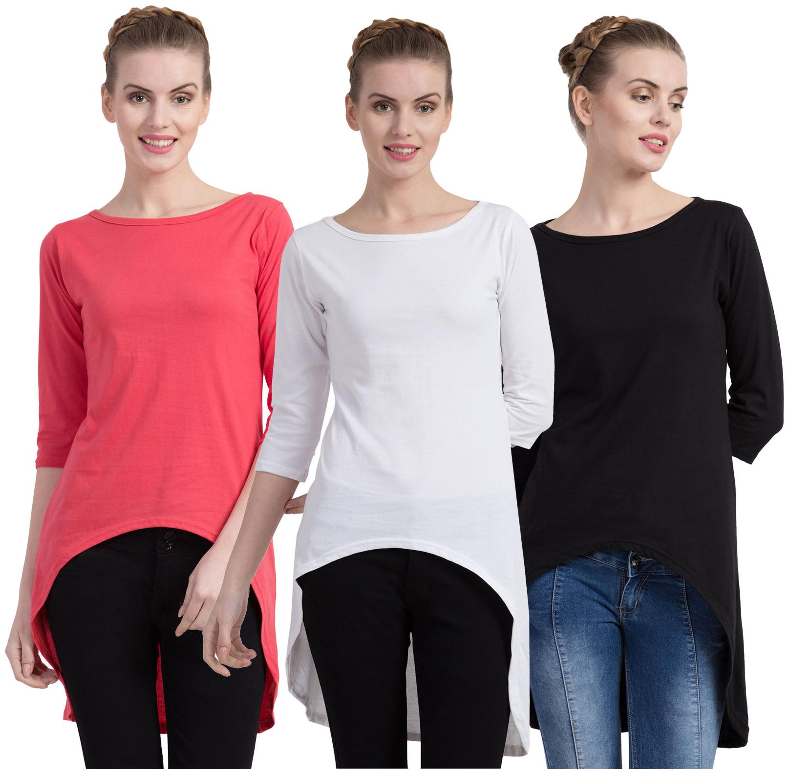 

Cliths Women Solid Regular tunic - Multi