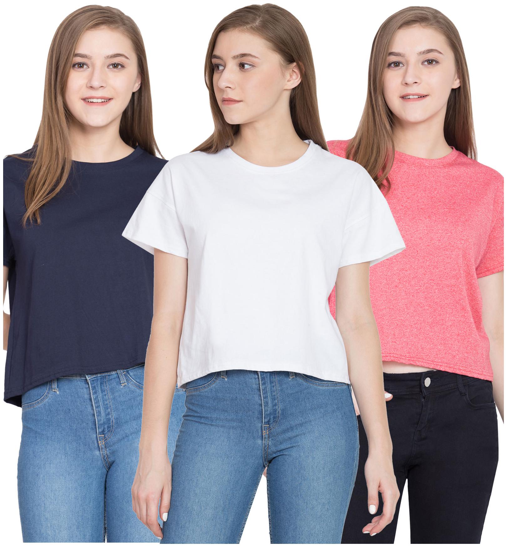 

Cliths Women Solid Regular top - Multi