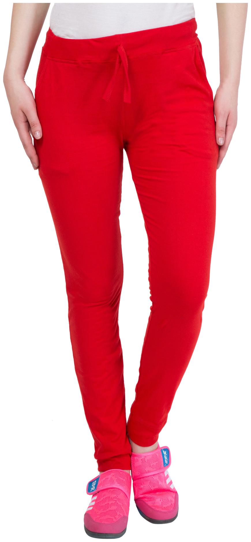 

Cliths Women Cotton Blend Solid Red Jogger