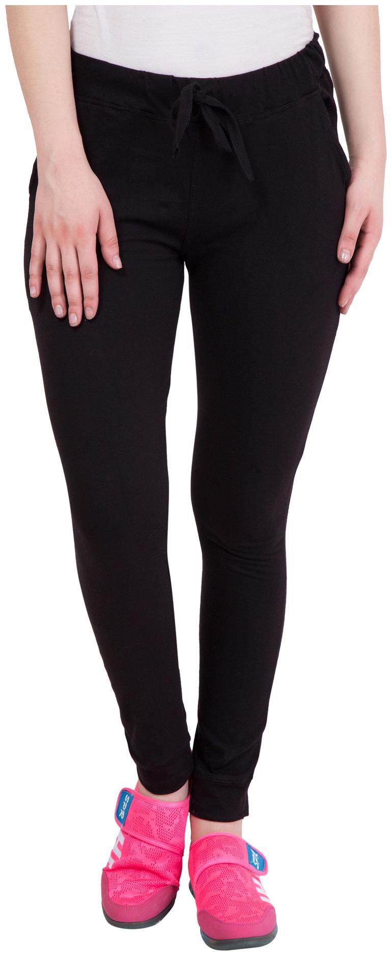 

Cliths Women Cotton Blend Solid Black Jogger