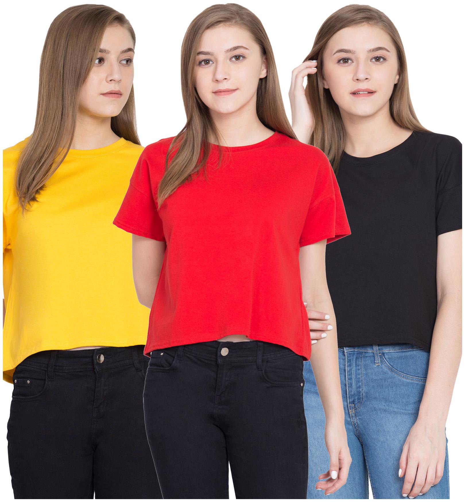 

Cliths Women Solid Regular top - Multi