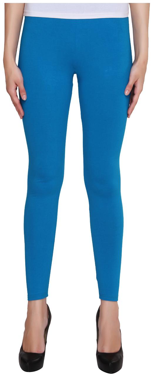 

Cliths Women s Blue Cotton Ankle Length Leggings