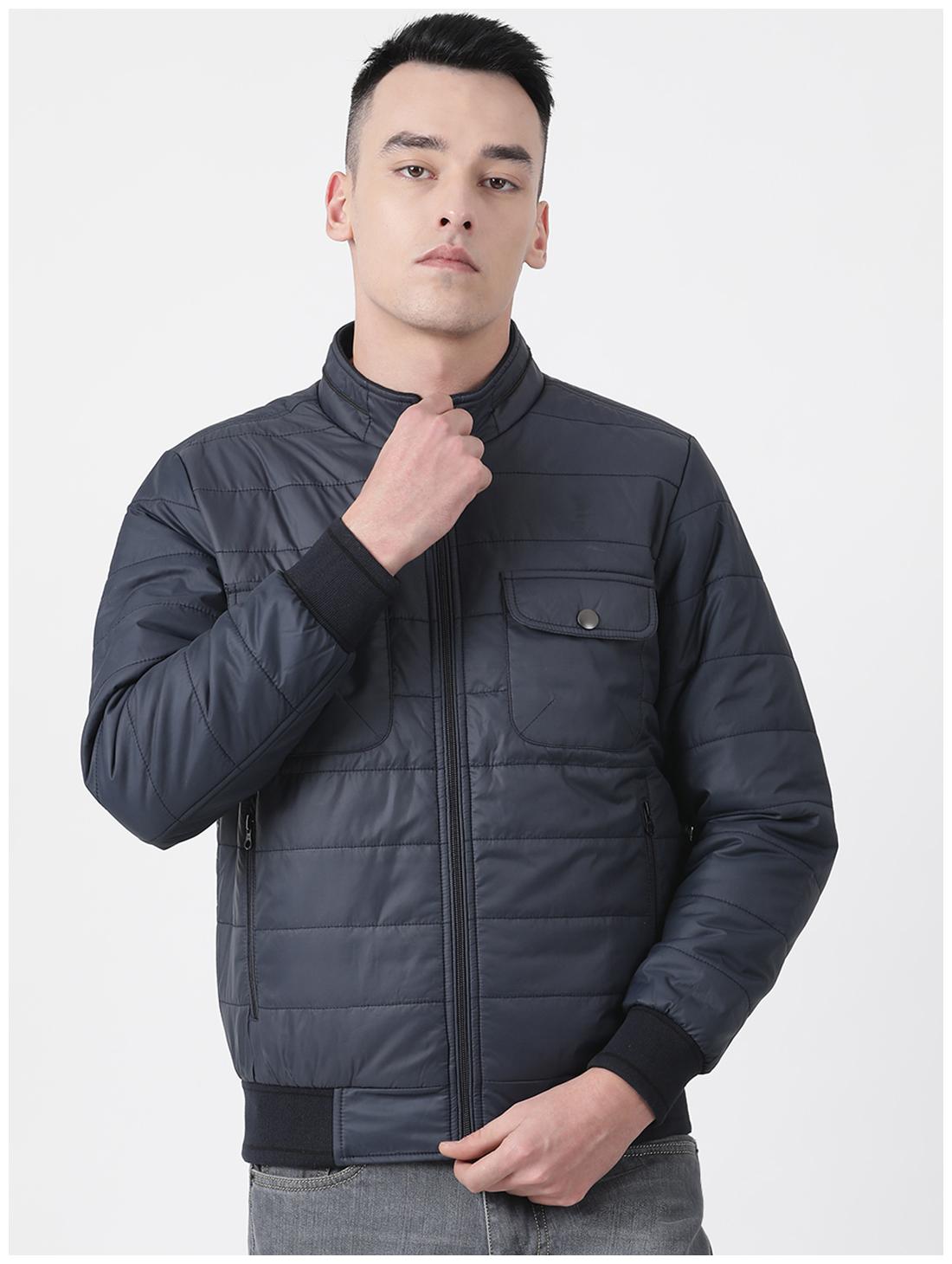 

Cloak Decker Blue Solid Cotton Blend Jacket
