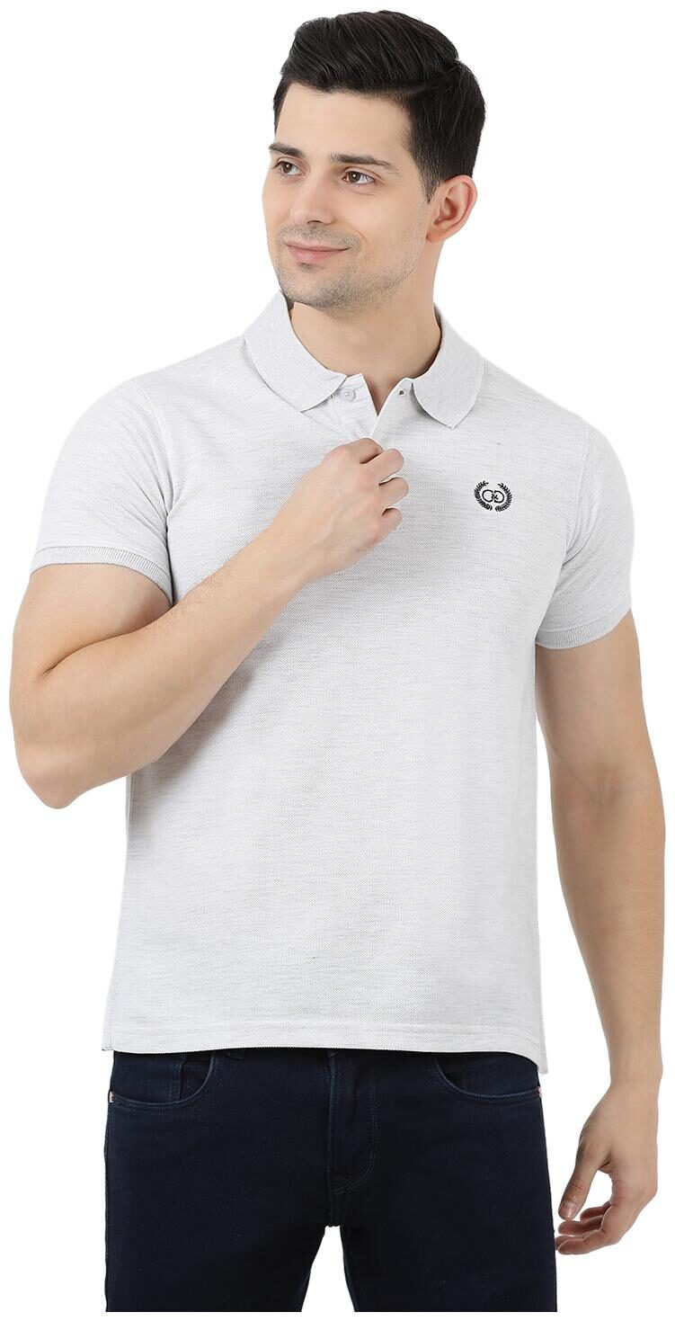 

Cloak Decker Men Grey Regular fit Cotton Polo collar T-Shirt - Pack Of 1