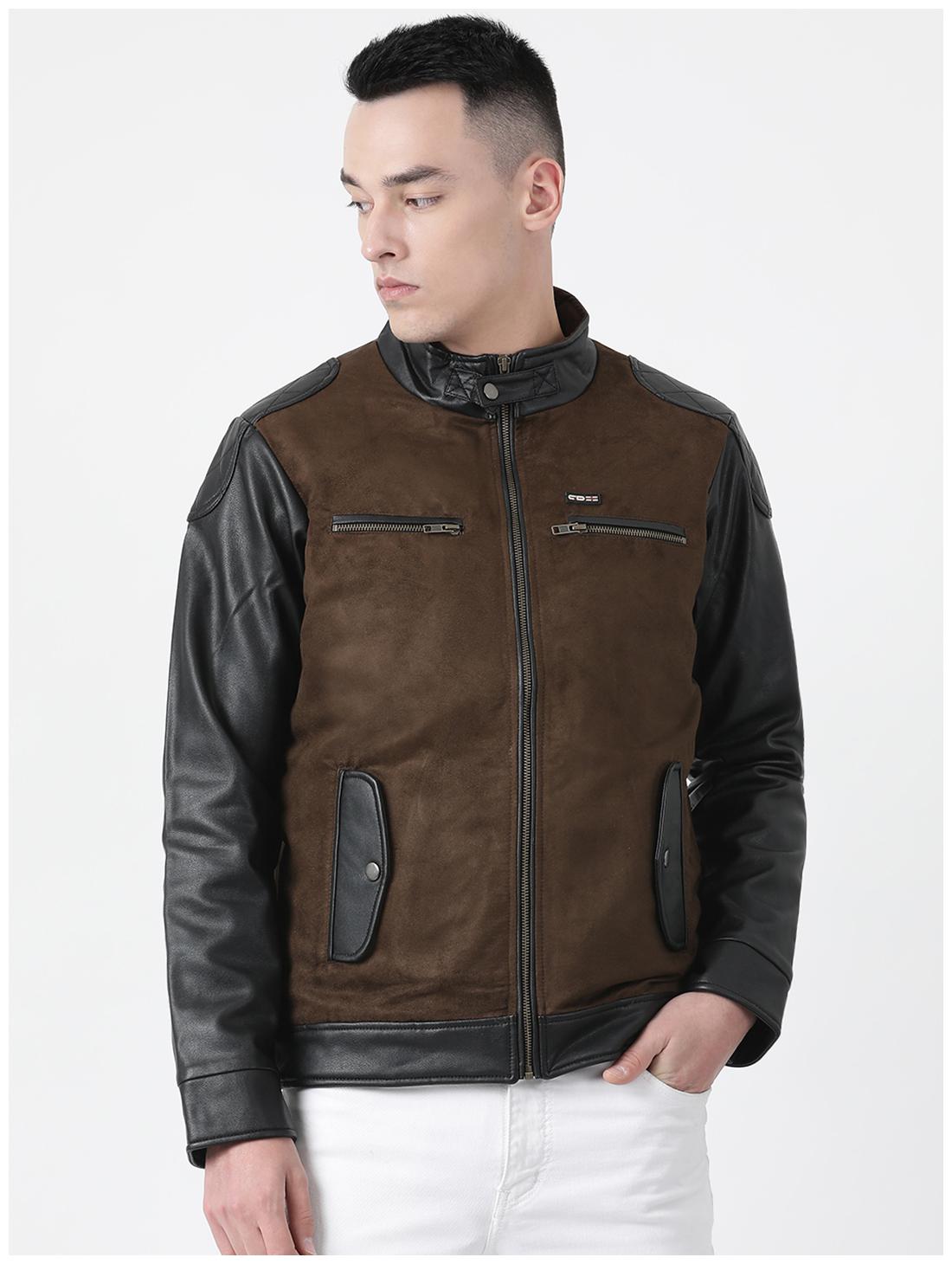 

Cloak Decker Brown Solid Cotton Blend Jacket
